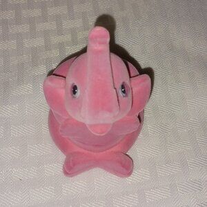 Silver Elephant Pendant in Pink Velour Elephant Hinged Gift Keepsake Box
